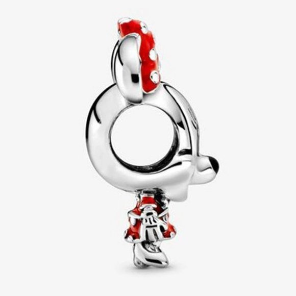Disney Minnie Mouse Red and Silver Bracelet Charm - Picture 4 of 4